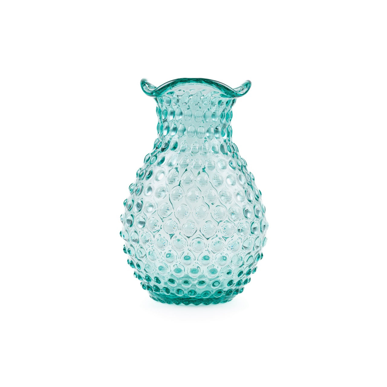 Blonde Hobnail Vase - Luxury Glassware by Cozie