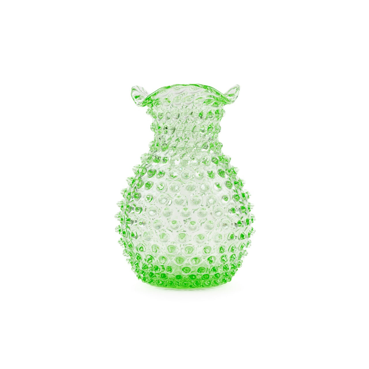 Blonde Hobnail Vase - Luxury Glassware by Cozie