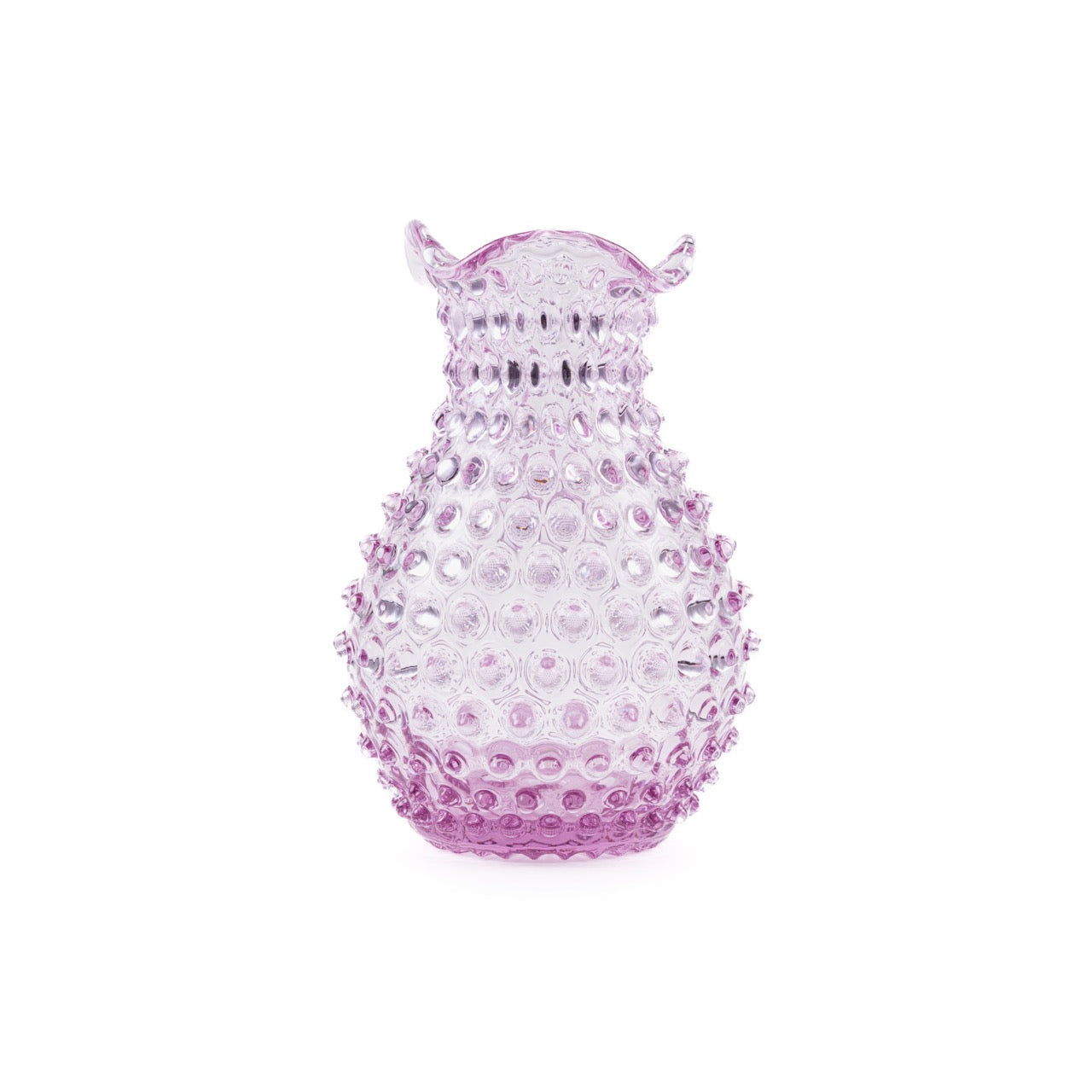 Blonde Hobnail Vase - Luxury Glassware by Cozie