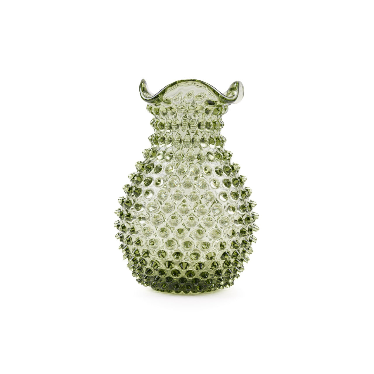 Blonde Hobnail Vase - Luxury Glassware by Cozie