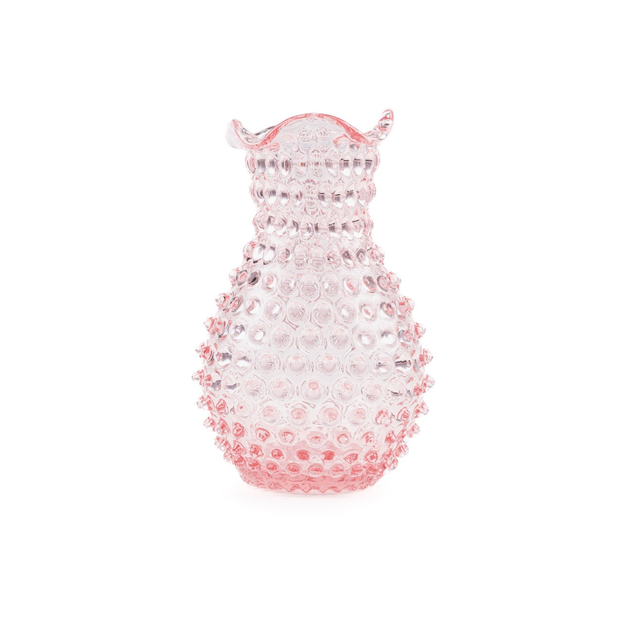 Blonde Hobnail Vase - Luxury Glassware by Cozie