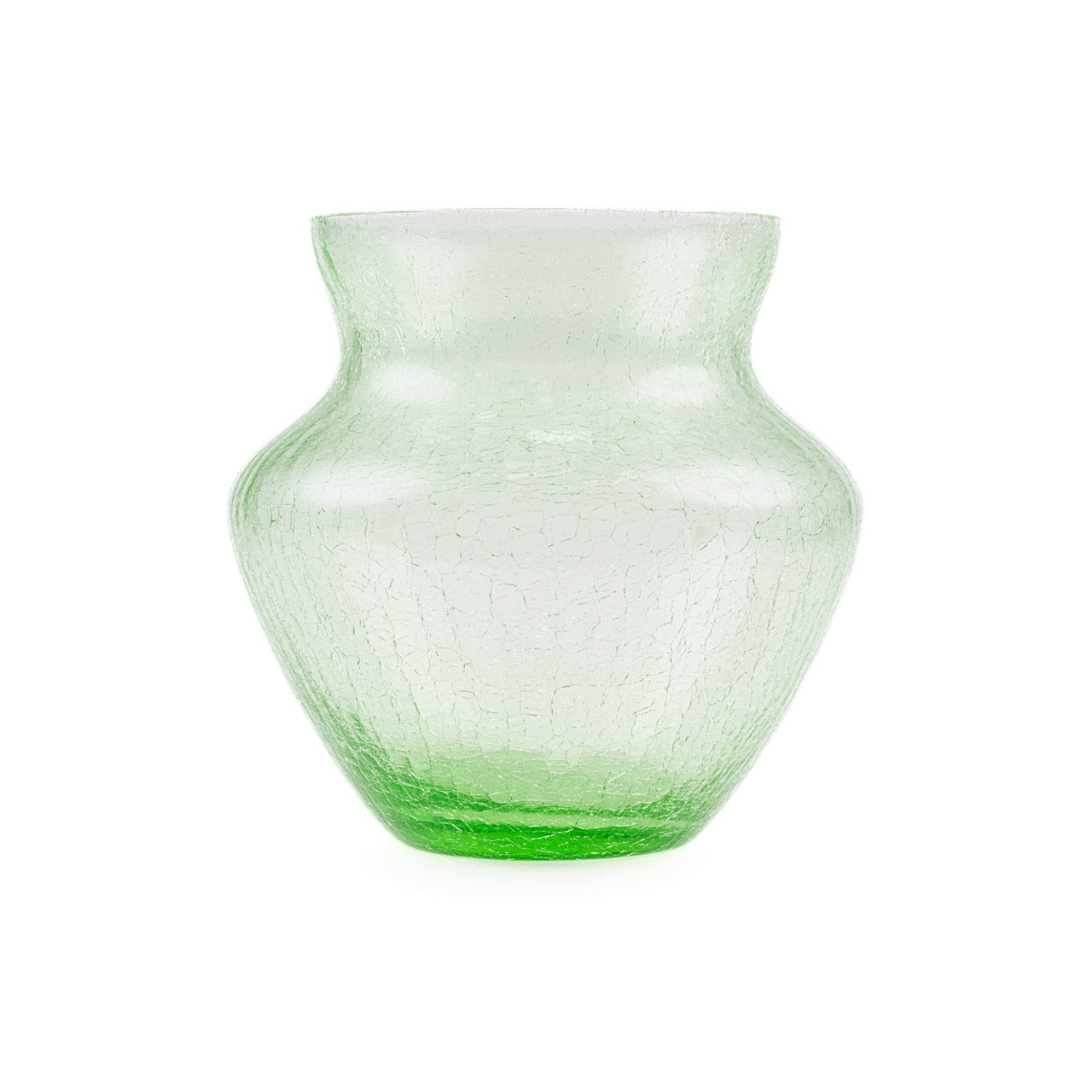 Frosty Dahlia Vase - Luxury Glassware by Cozie
