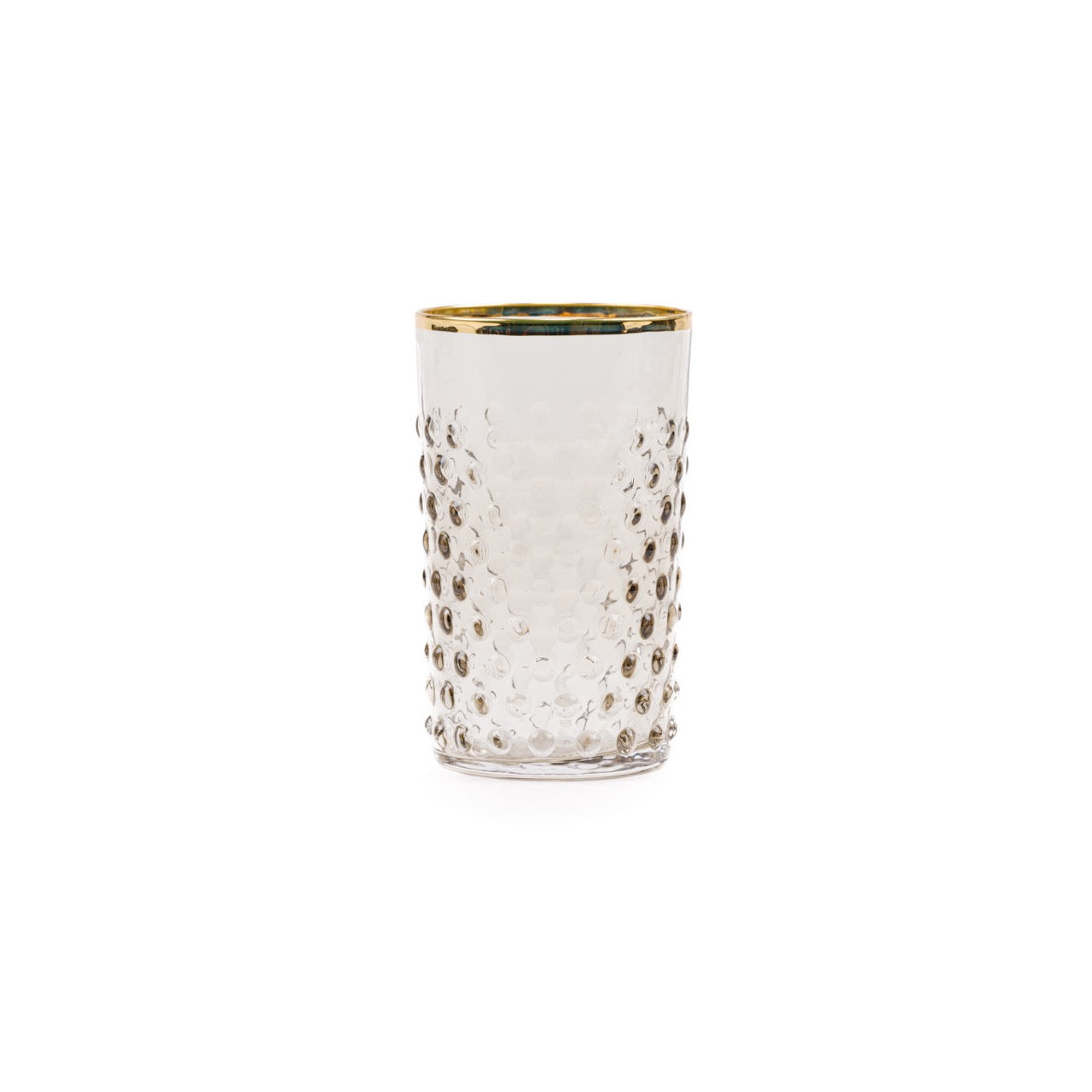 Gold Hobnail Glass - Luxury Glassware by Cozie