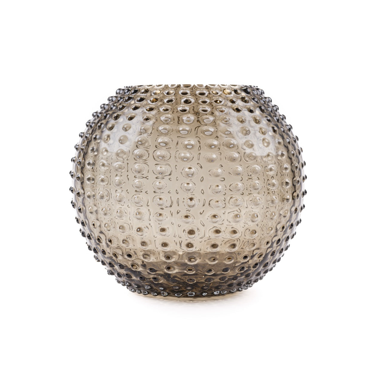 Hobnail 24 Globe Vase - Luxury Glassware by Cozie