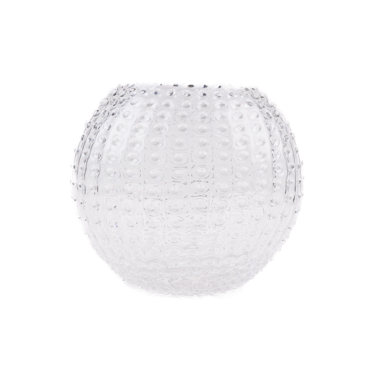 Hobnail 24 Globe Vase - Luxury Glassware by Cozie