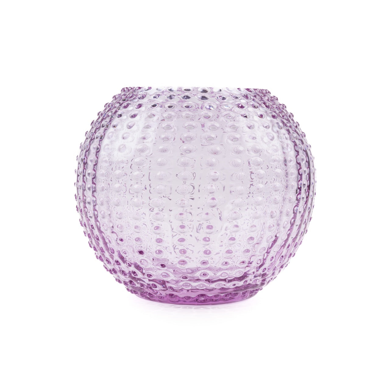Hobnail 24 Globe Vase - Luxury Glassware by Cozie