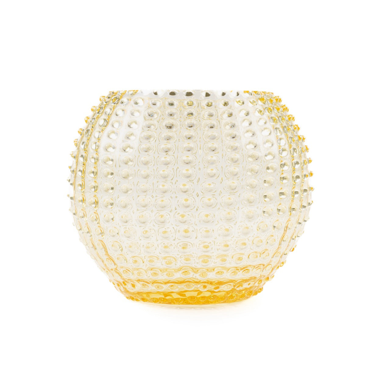 Hobnail 24 Globe Vase - Luxury Glassware by Cozie
