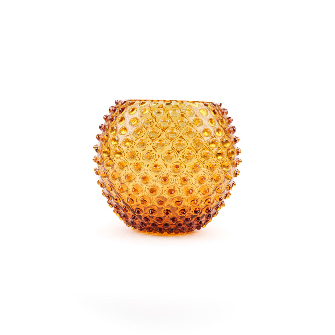 Hobnail 18 Globe Vase - Luxury Glassware by Cozie