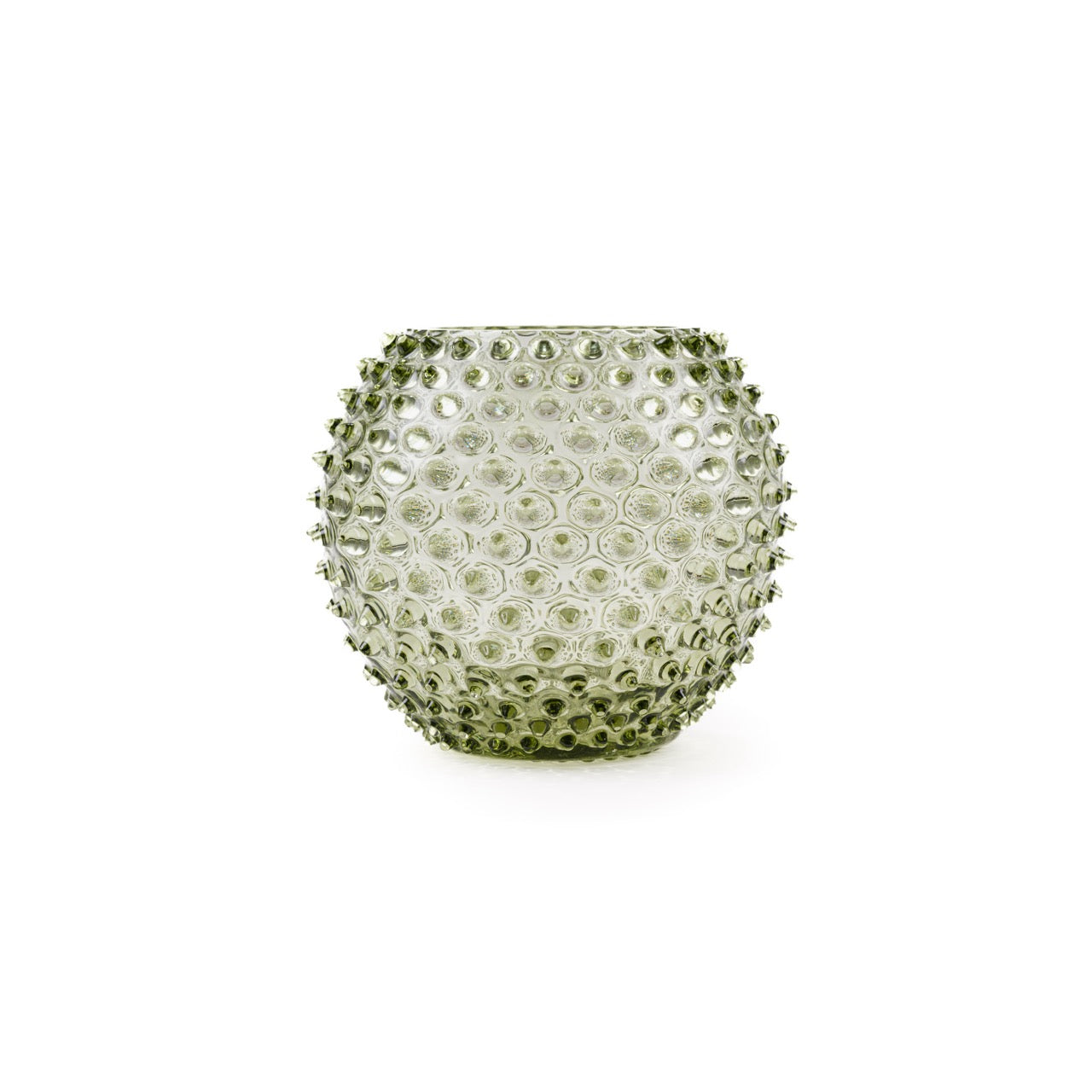 Hobnail 18 Globe Vase - Luxury Glassware by Cozie