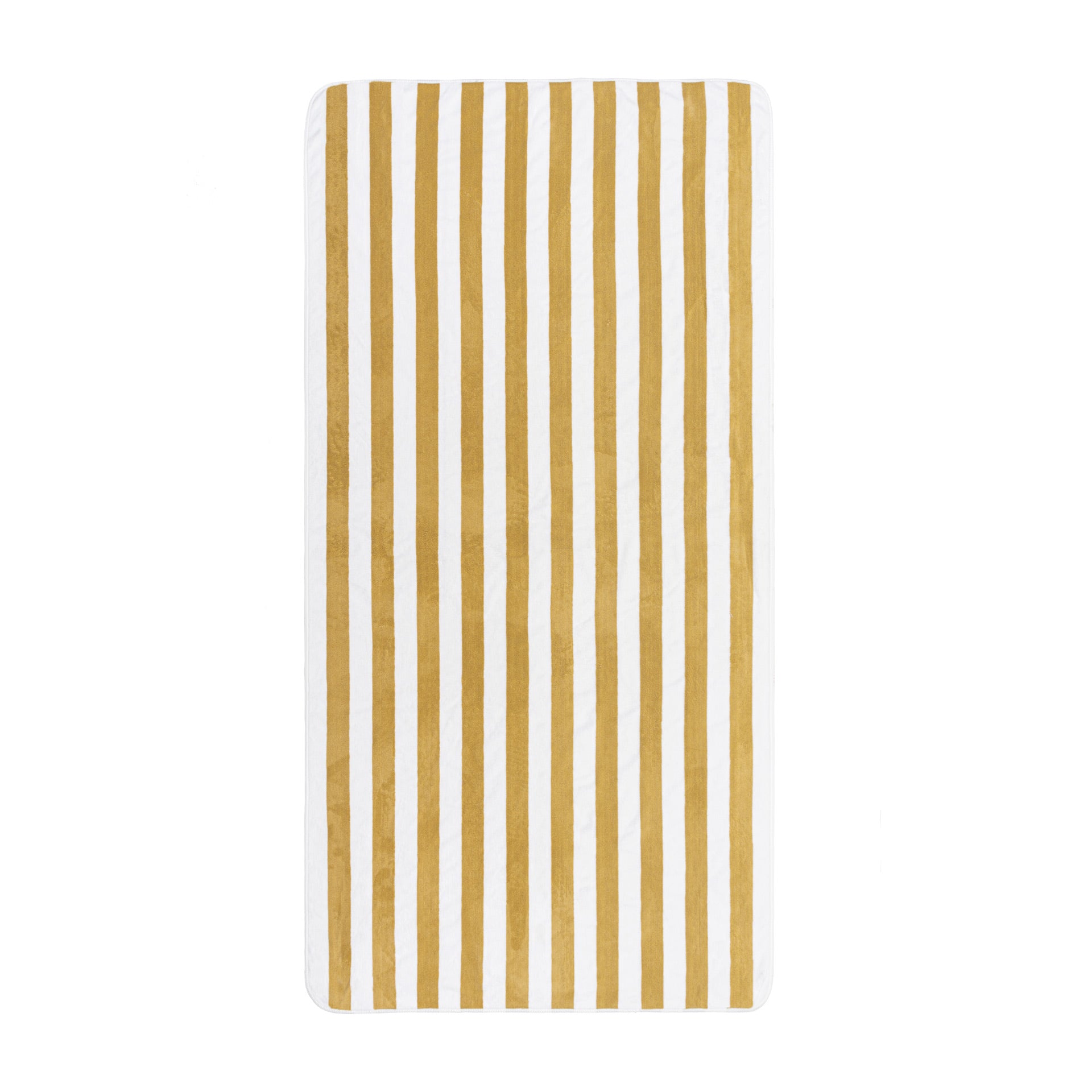Aveiro Beach towel in striped Giza cotton, sun and chlorine resistant, pre-washed and pre-shrunk, with rounded corners and bias binding