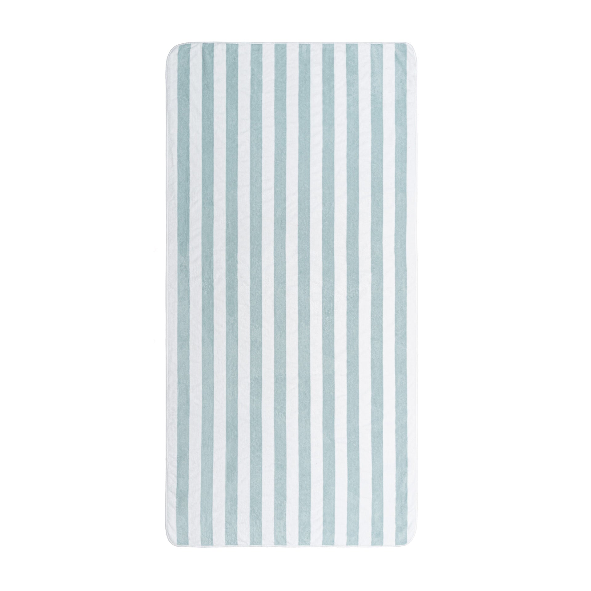 Aveiro Beach towel in striped Giza cotton, sun and chlorine resistant, pre-washed and pre-shrunk, with rounded corners and bias binding