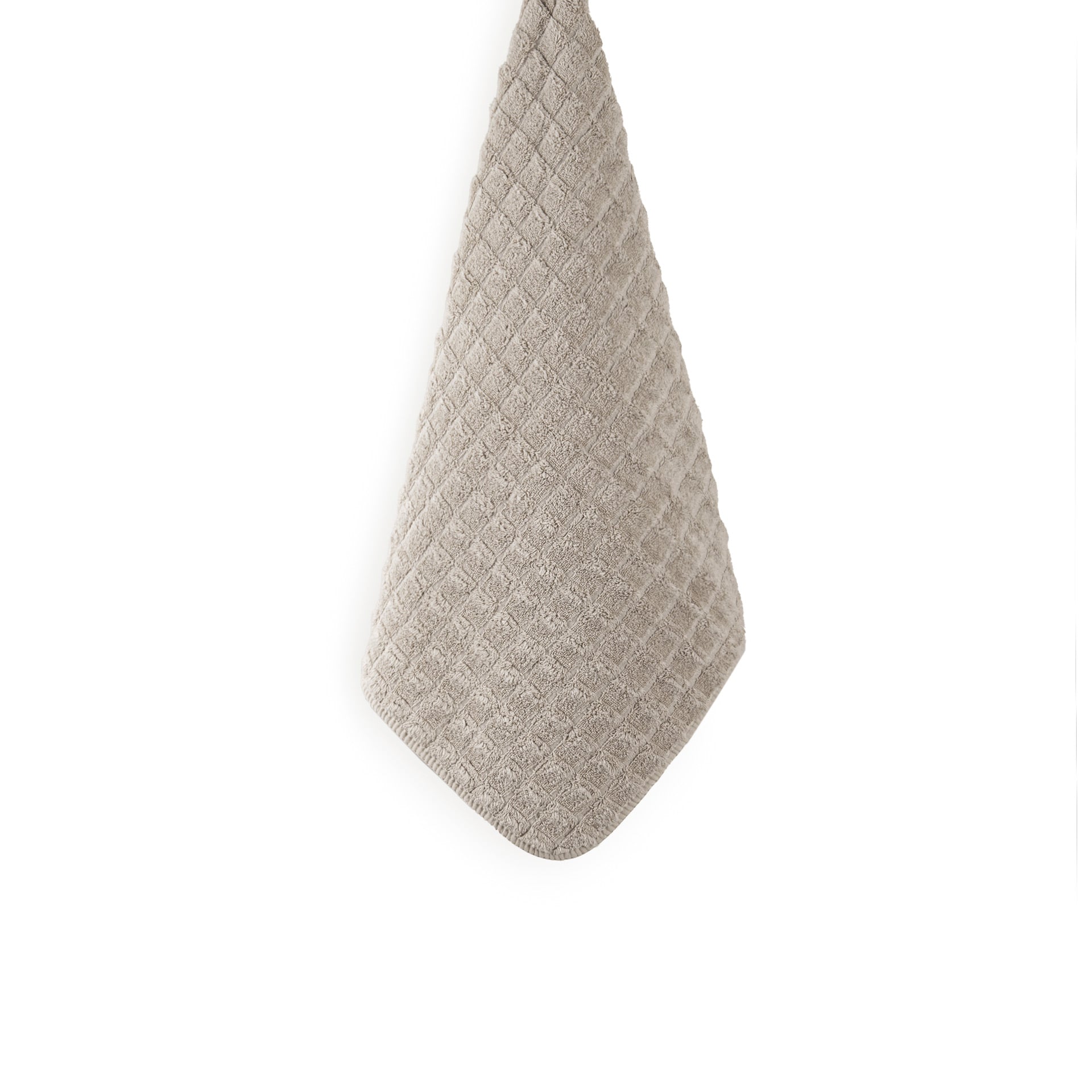 Beige Heaven towel made in Portugal from high-quality combed cotton, 750 GSM, pre-washed and pre-shrunk, colorfast, with rounded corners and hanger