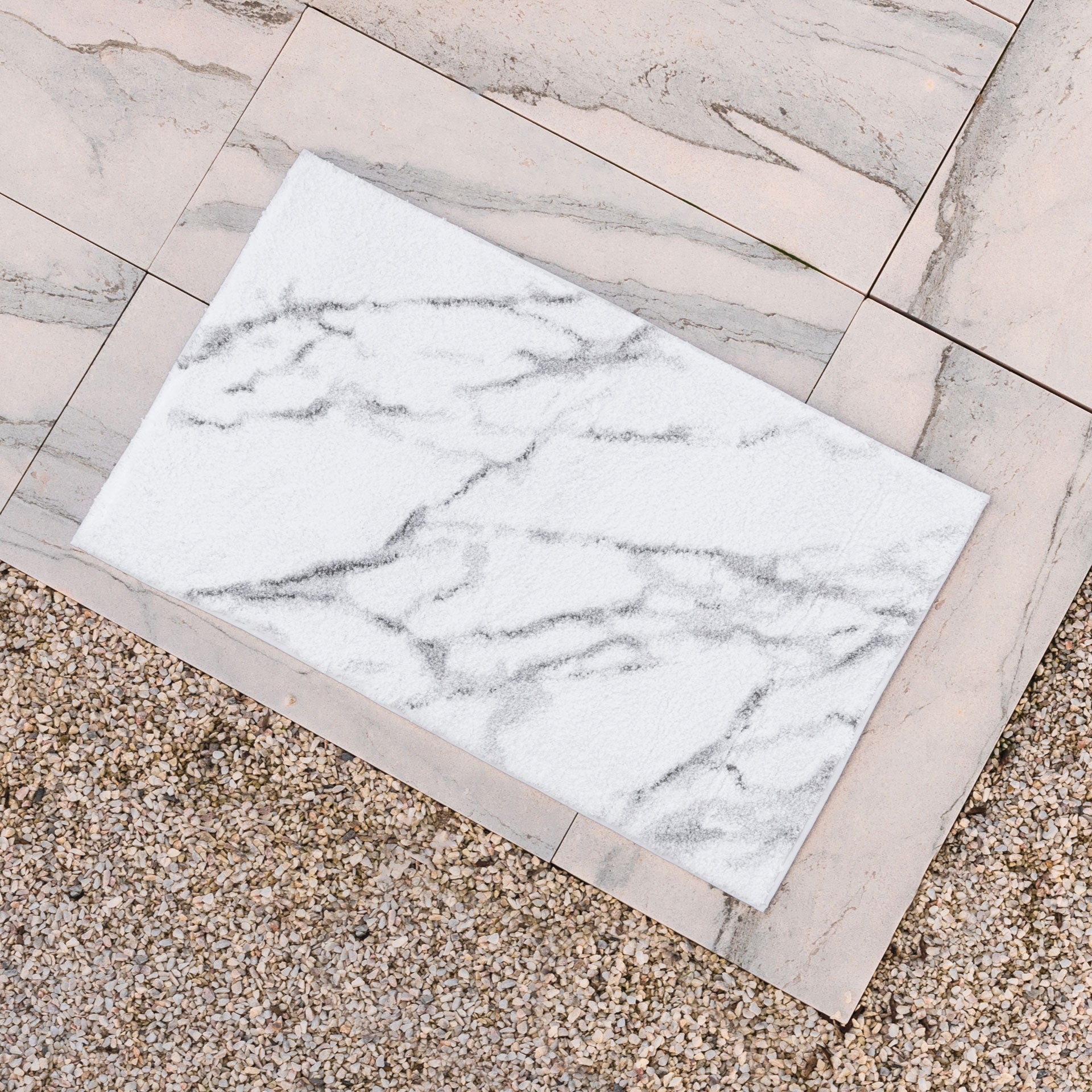 Calacatta Bath Rug - Luxury Bathroom Accessories by Cozie