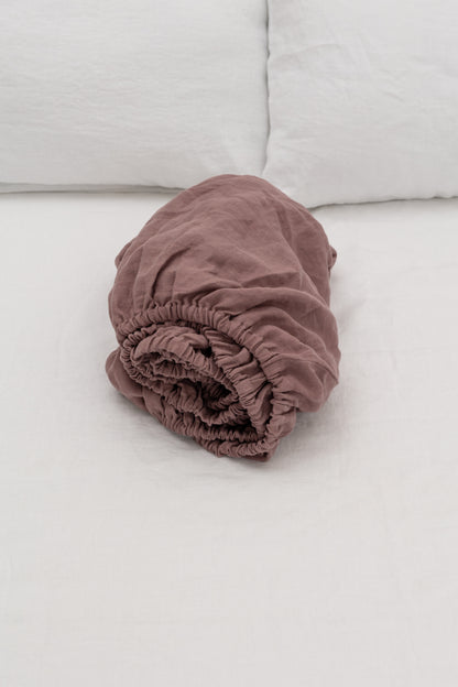 Linen Fitted Sheet - Luxury Bedding by Cozie