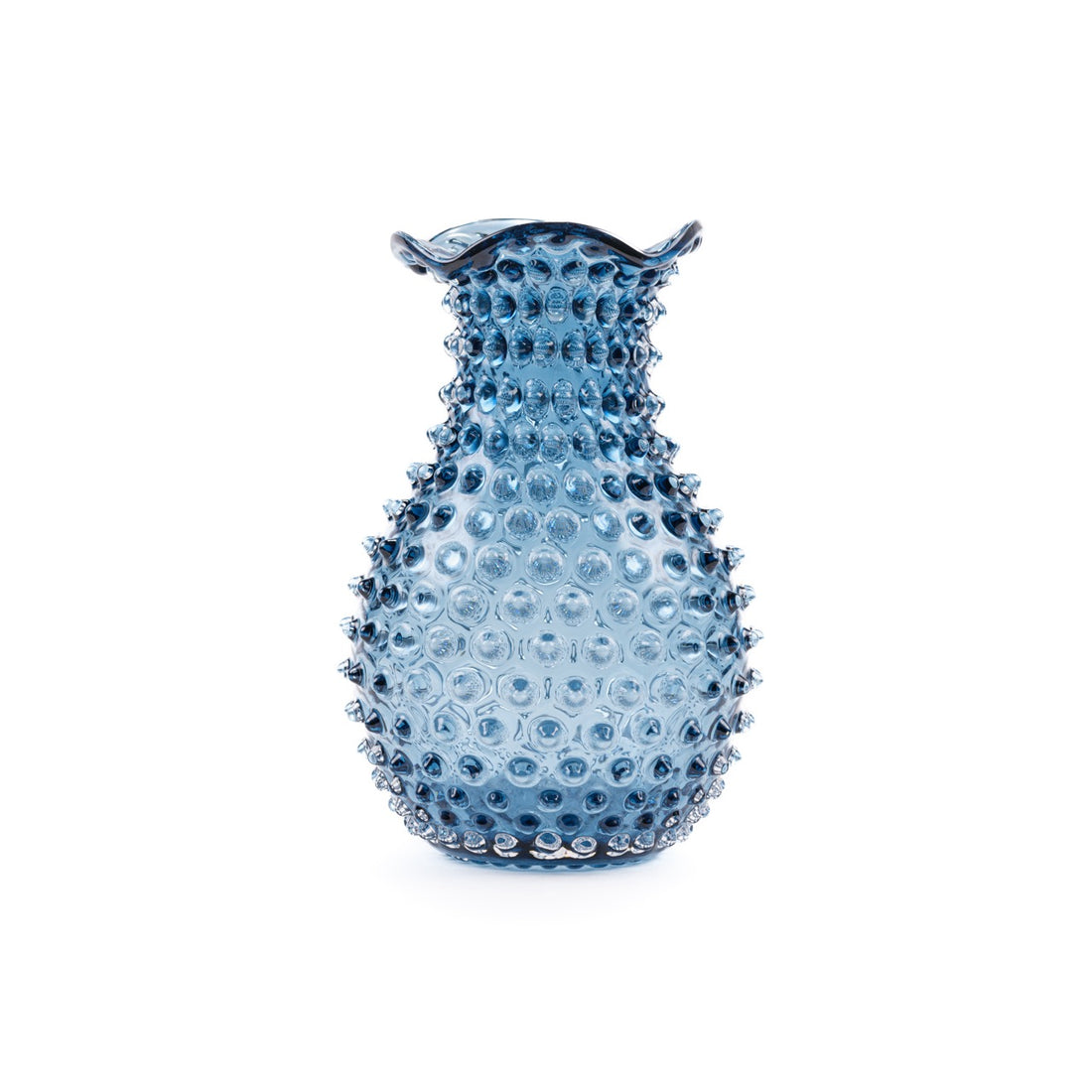 Blonde Hobnail Vase - Luxury Glassware by Cozie