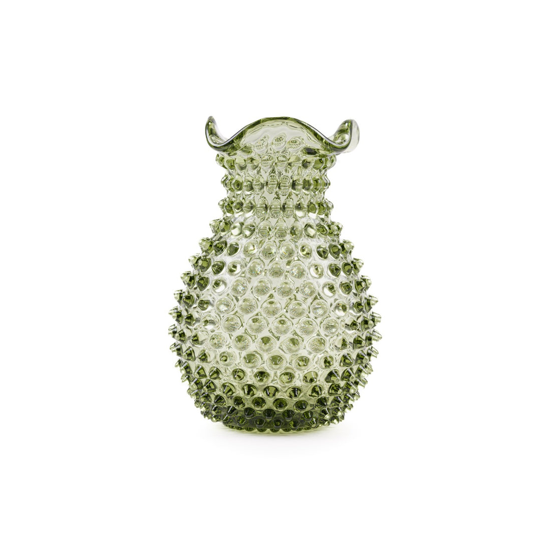 Blonde Hobnail Vase - Luxury Glassware by Cozie