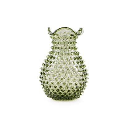 Blonde Hobnail Vase - Luxury Glassware by Cozie