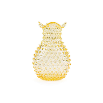 Blonde Hobnail Vase - Luxury Glassware by Cozie