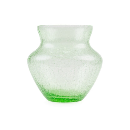 Frosty Dahlia Vase - Luxury Glassware by Cozie