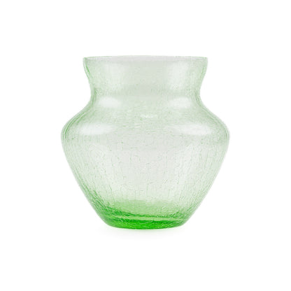 Frosty Dahlia Vase - Luxury Glassware by Cozie