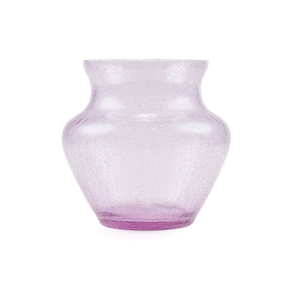 Frosty Dahlia Vase - Luxury Glassware by Cozie