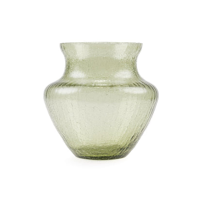 Frosty Dahlia Vase - Luxury Glassware by Cozie