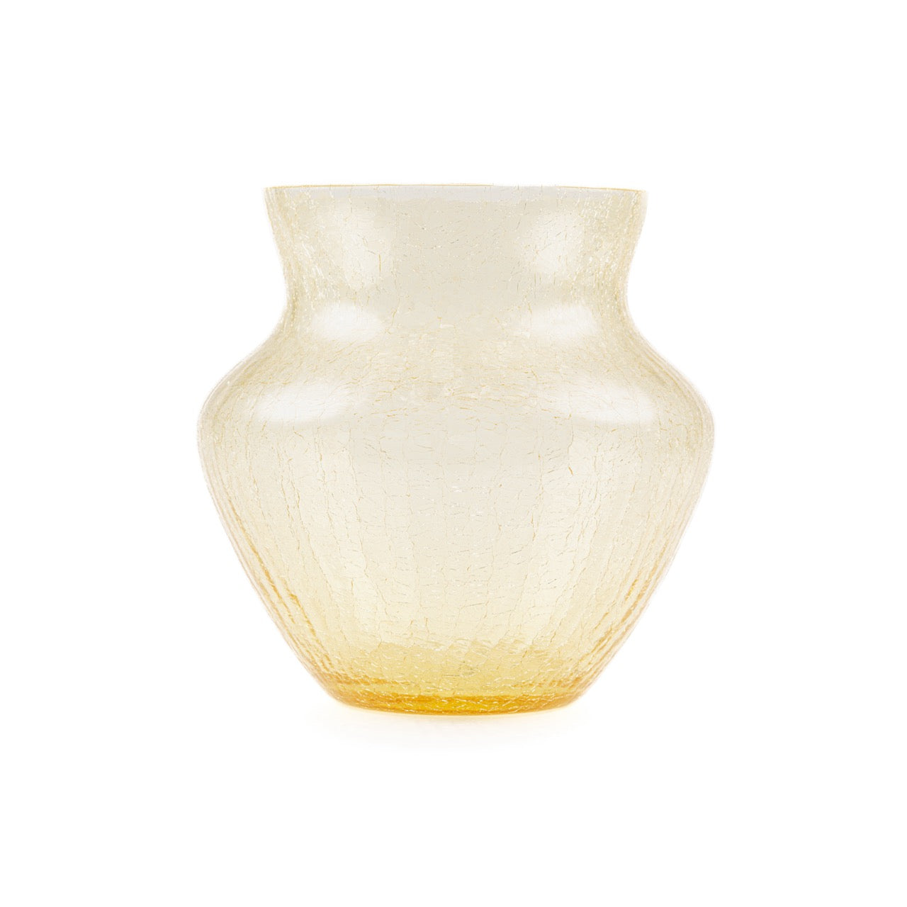 Frosty Dahlia Vase - Luxury Glassware by Cozie