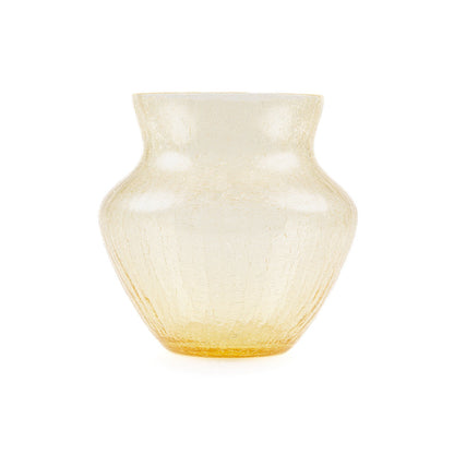 Frosty Dahlia Vase - Luxury Glassware by Cozie