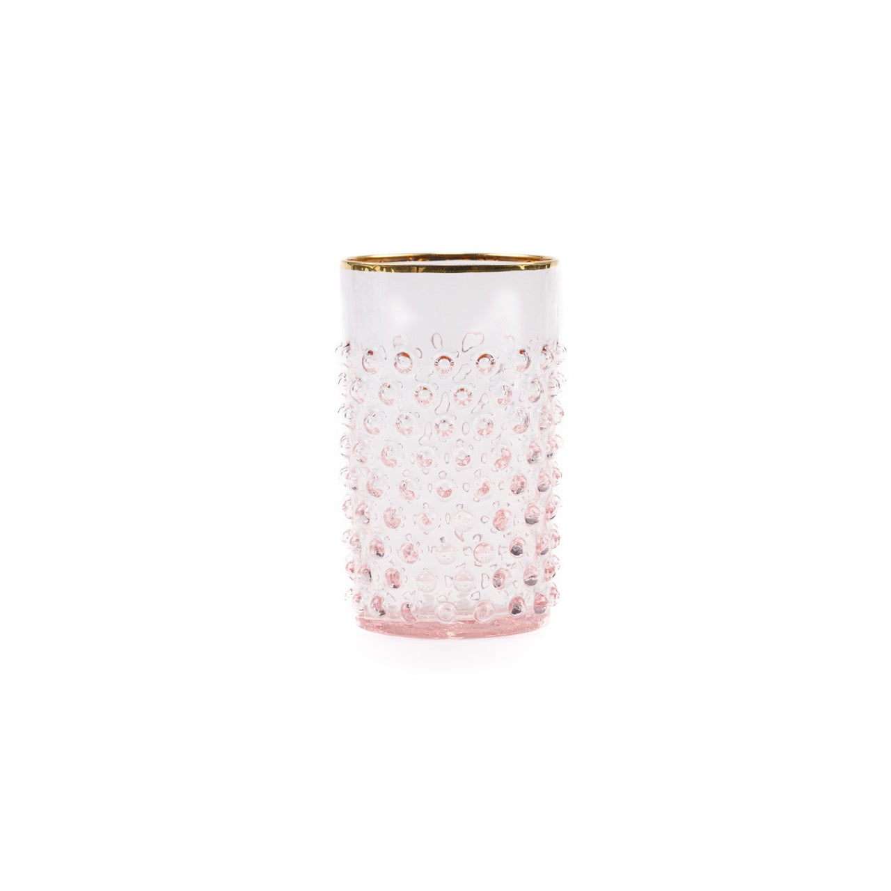 Gold Hobnail Glass - Luxury Glassware by Cozie