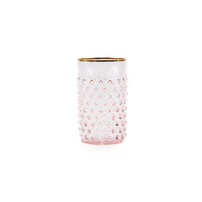 Gold Hobnail Glass - Luxury Glassware by Cozie