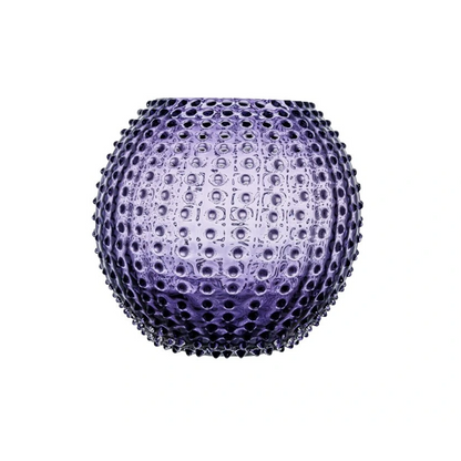 Hobnail 24 Globe Vase - Luxury Glassware by Cozie