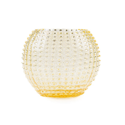Hobnail 24 Globe Vase - Luxury Glassware by Cozie