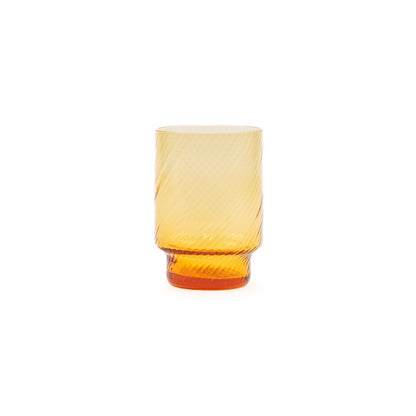 Luna Spiral Tumbler Low - Luxury Glassware by Cozie