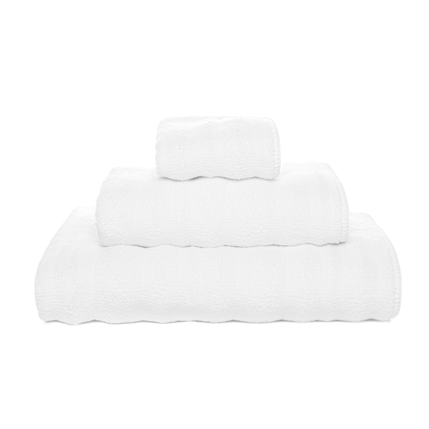 Alentejo towel made from soft cotton with 3D wavy texture, 680 GSM, pre-washed and pre-shrunk, with hanger, in neutral tones 
