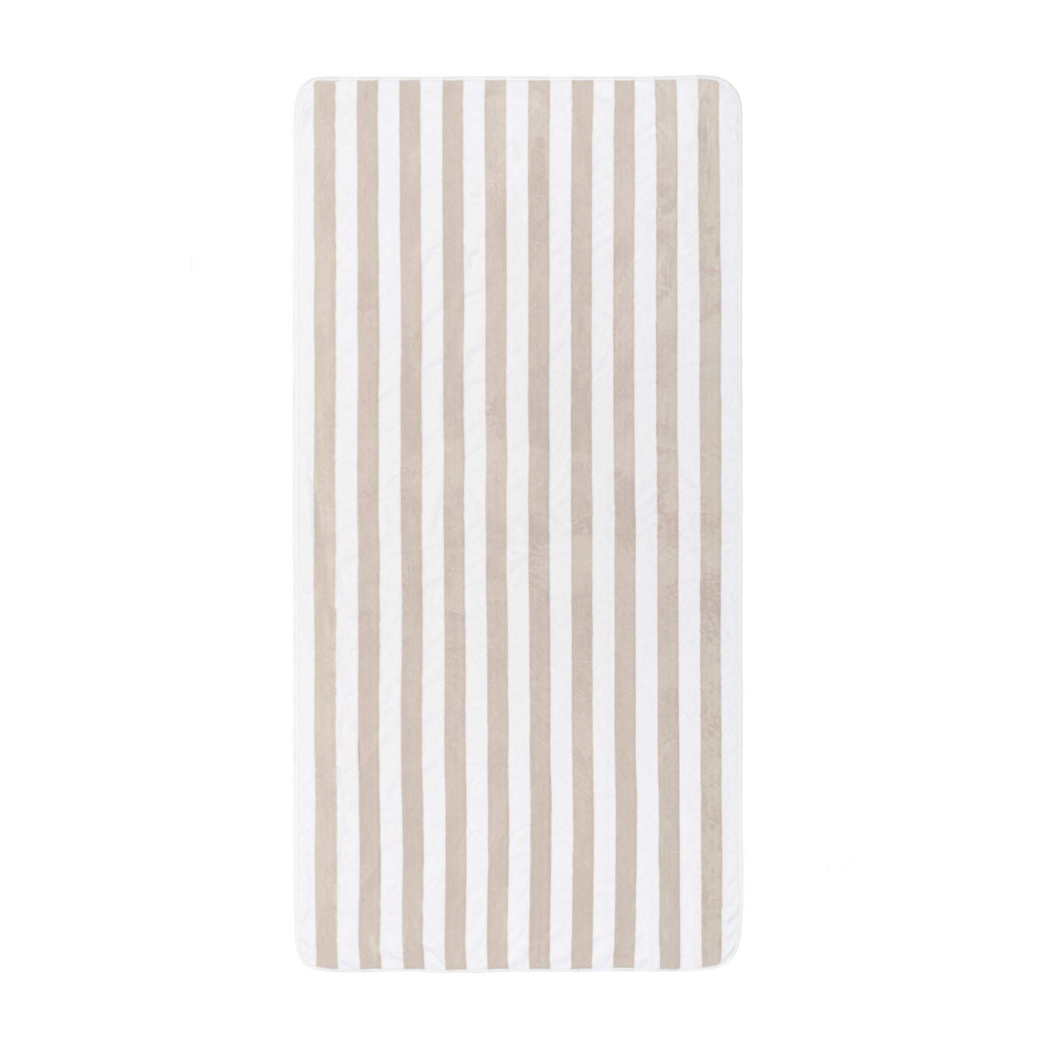 Aveiro Beach towel in striped Giza cotton, sun and chlorine resistant, pre-washed and pre-shrunk, with rounded corners and bias binding