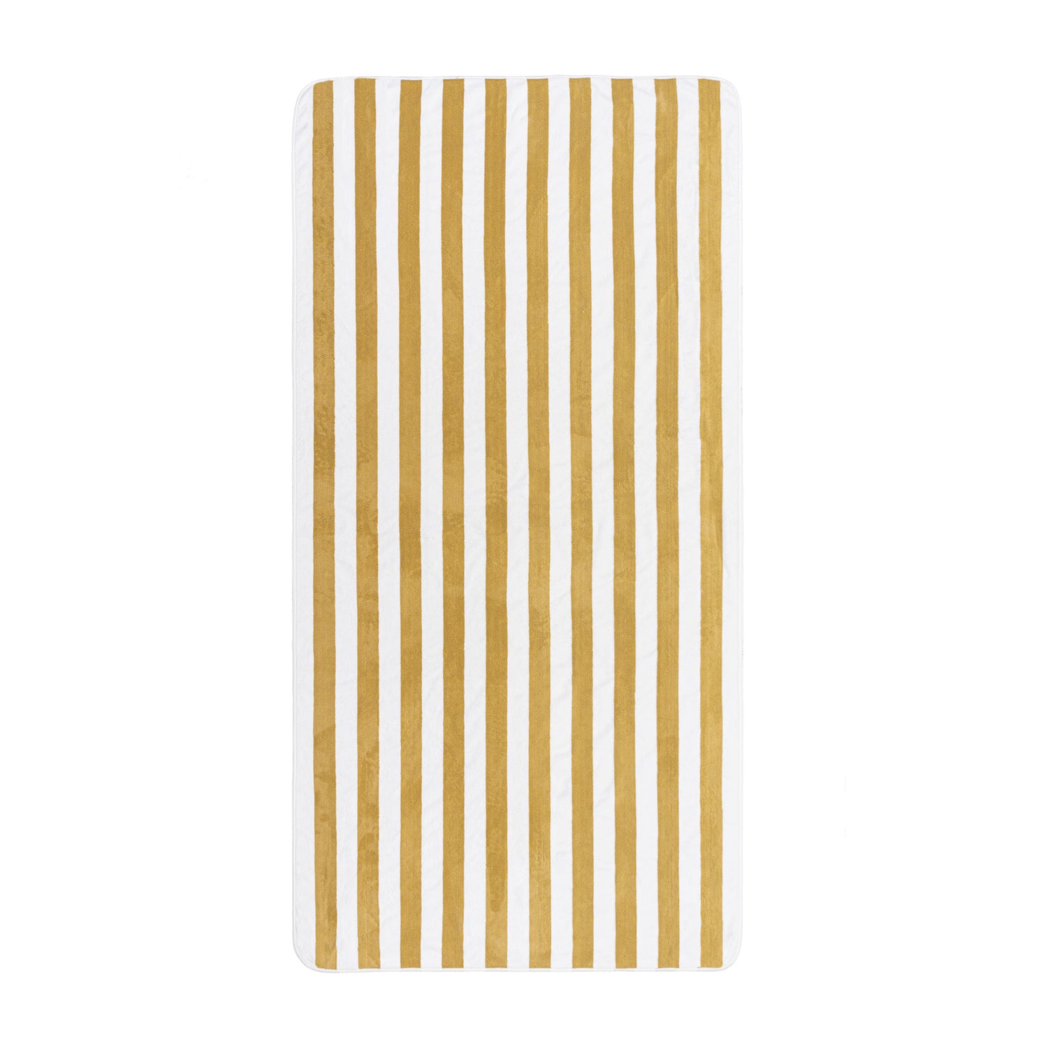 Aveiro Beach towel in striped Giza cotton, sun and chlorine resistant, pre-washed and pre-shrunk, with rounded corners and bias binding