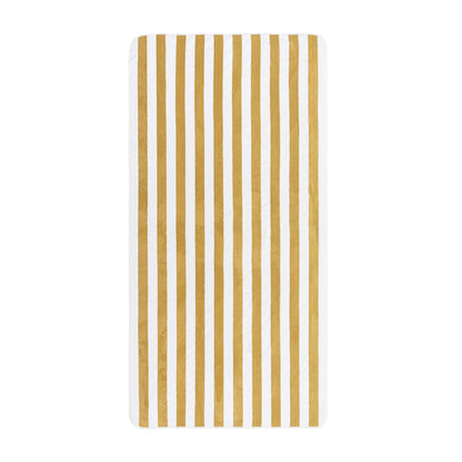 Aveiro Beach towel in striped Giza cotton, sun and chlorine resistant, pre-washed and pre-shrunk, with rounded corners and bias binding