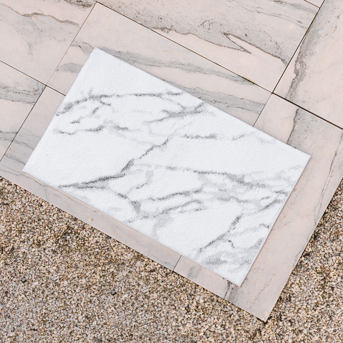 Calacatta Bath Rug - Luxury Bathroom Accessories by Cozie