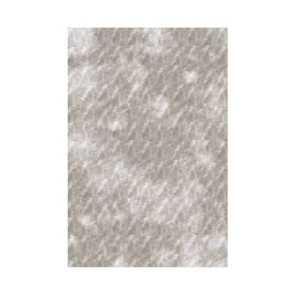 Night area rug in soft beige Tencel with smooth texture and minimalist finish, anti-slip backing for refined and quiet modern interiors