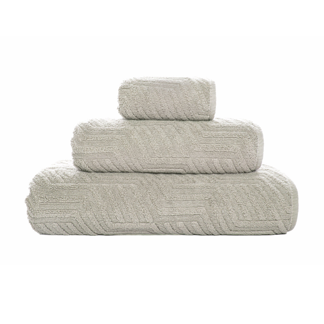 Beige Villari towel made from 100% cotton with Zero Twist yarn, 3D texture, 730 GSM, pre-washed and pre-shrunk, with rounded corners and double stitching