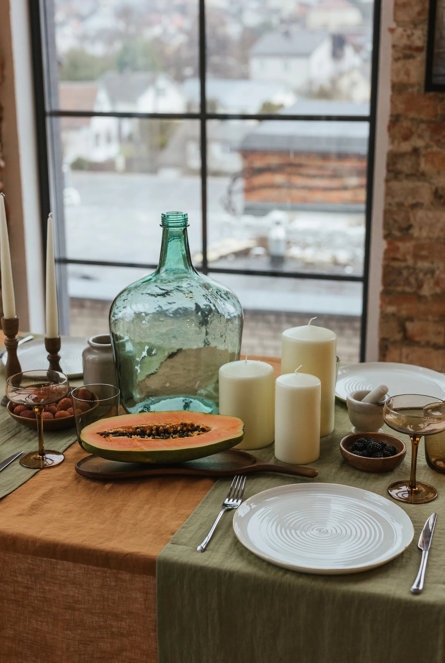 Linen Table Runner - Luxury Kitchen and Dining by Cozie