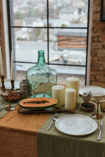 Linen Table Runner - Luxury Kitchen and Dining by Cozie