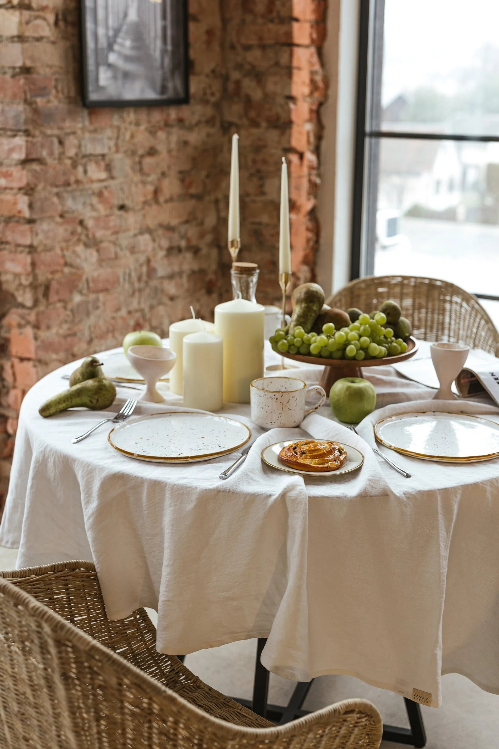 Linen Tablecloth - Luxury Kitchen and Dining by Cozie