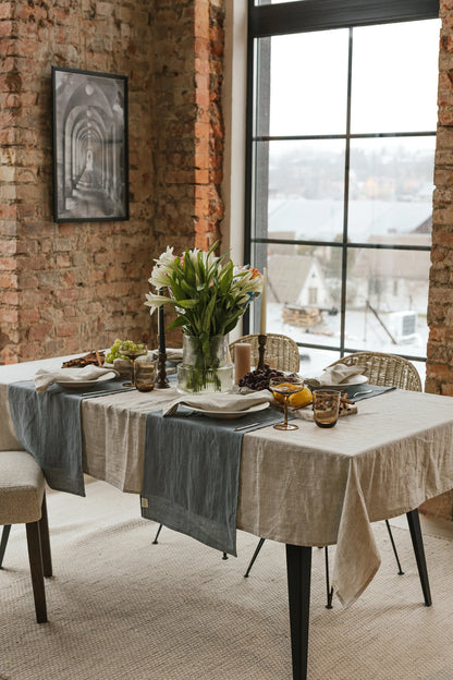 Linen Table Runner - Luxury Kitchen and Dining by Cozie