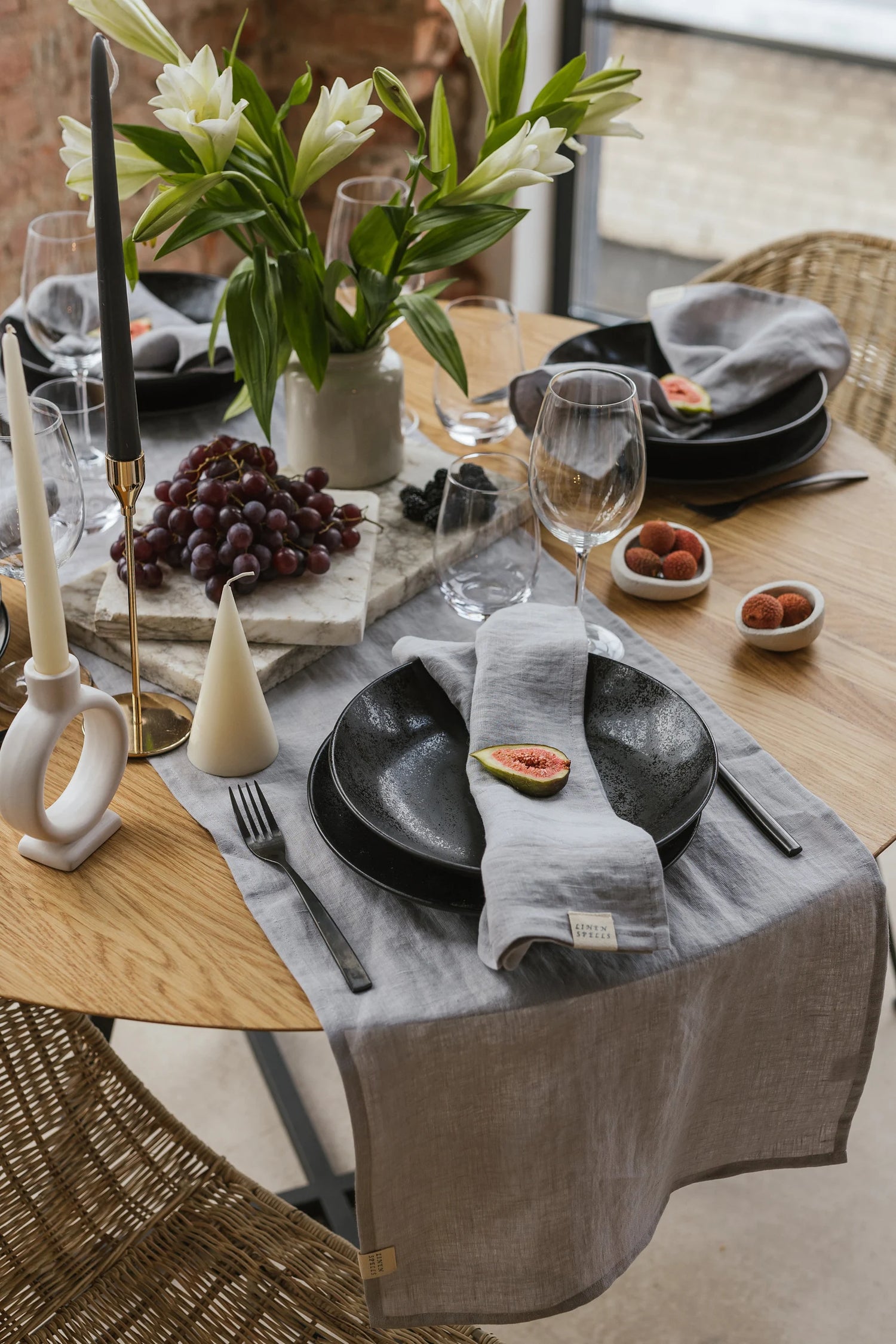 Linen Table Runner - Luxury Kitchen and Dining by Cozie