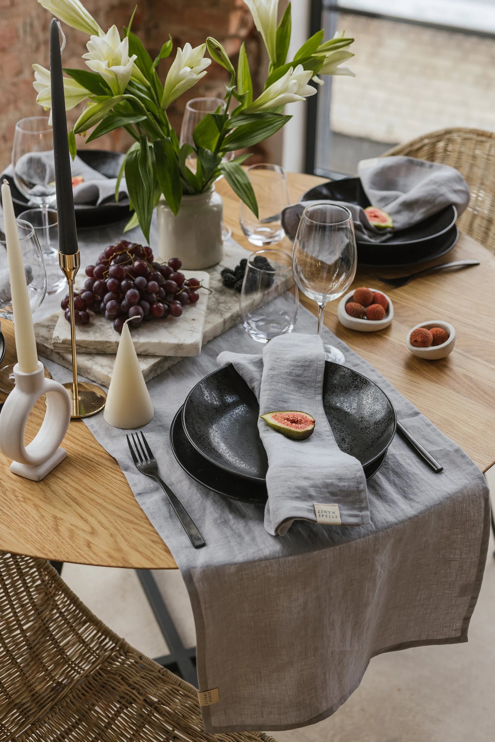 Linen Table Runner - Luxury Kitchen and Dining by Cozie