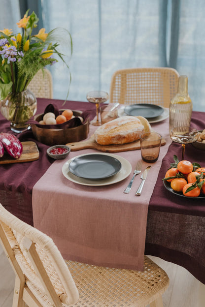 Linen Table Runner - Luxury Kitchen and Dining by Cozie