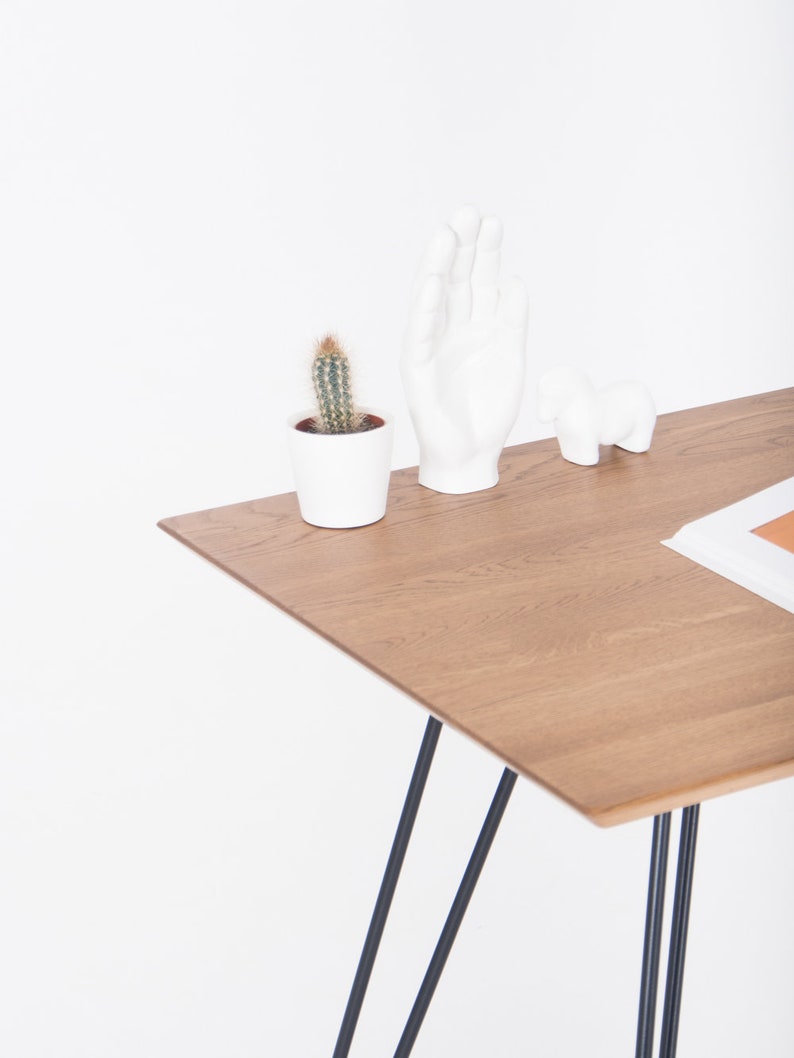 EDGE + | Oak Office Desk - Luxury Furniture by Cozie