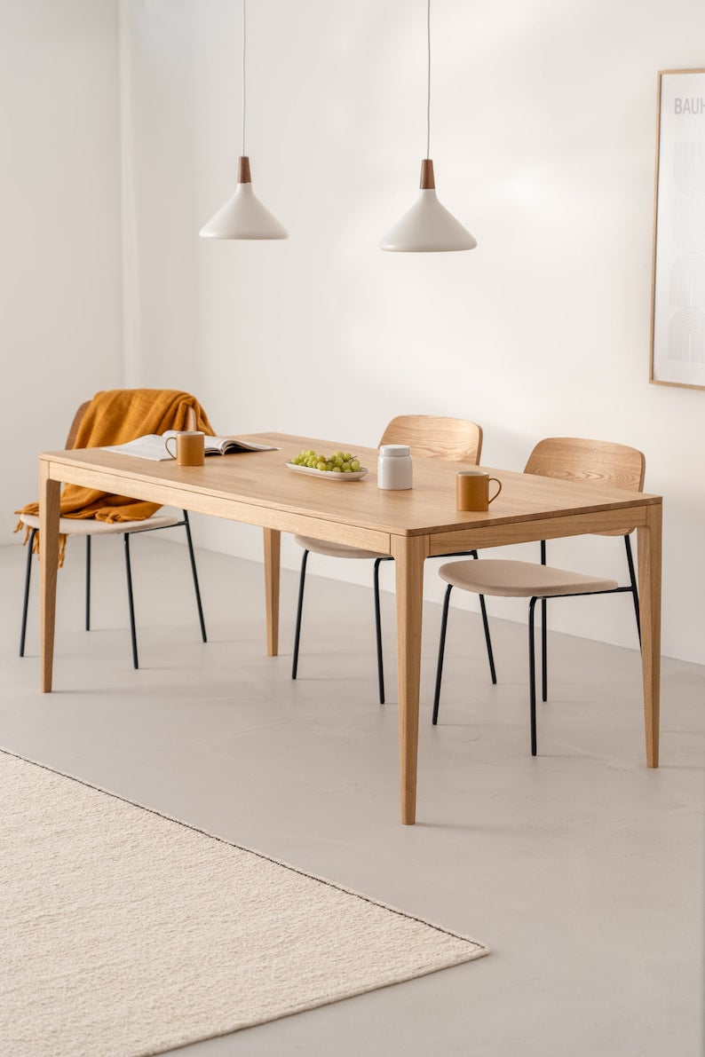 HYGG | Oak Dining Table - Luxury Furniture by Cozie