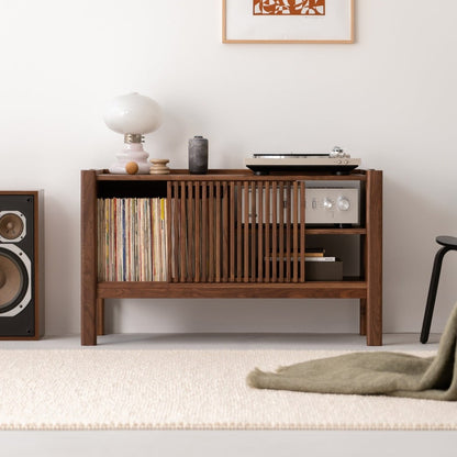 JAMM Low 111 | Walnut Media Cabinet - Luxury Furniture by Cozie 